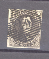 BE 0038  -  Belgique  :  COB  3a   (o)  Brun-gris - 1849-1850 Medallions (3/5)