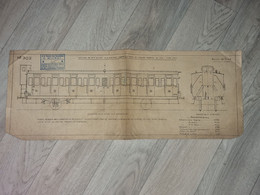 Plan N°302 Voiture De 3ème Classe à 2 Essieux, Couloir Partiel Du Midi, échelle23 M/m - Andere Pläne