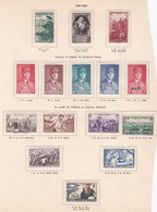 15 Timbres Neufs, 1940 - 1941 , Sur Charnières - Neufs