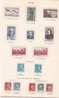 15 Timbres Neufs,1941 - 1942 , Sur Charnières - Unused Stamps