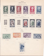 15 Timbres Neufs, Avec Surtaxe 1949 - 1950 , Sur Charnières - Ungebraucht