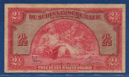 SURINAME - P. 87b – 2½ Gulden 1942 F/VF, Serie 236574 - Suriname