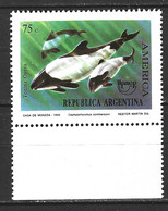 ARGENTINE. N°1832 De 1993. UPAEP/Dauphin De Commerson. - Dauphins