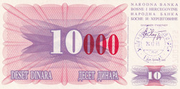 Bosnia And Herzegovina,  10 000 Dinara 1993 Pick - 53d - Bosnie-Herzegovine