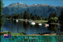 ! Modern Postcard Te Anau, New Zealand, Neuseeland - New Zealand