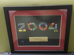 Framed Cape Town 2004 Eight Olympic Bid Pin Candidate City Puzzle Set - Andere & Zonder Classificatie