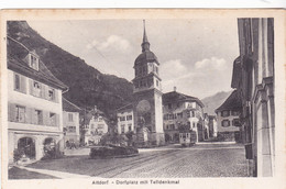 ALTDORF - HAUPTPLATZ MIT TELLDENKMAL - Altdorf