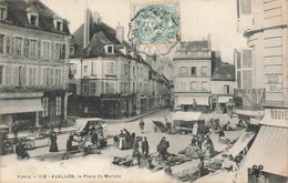 89 - YONNE - AVALLON - Thème Marchés - Place Du Marché - Pharmacie Dardaillon - étab Paul Petit - 11391 - Marchés