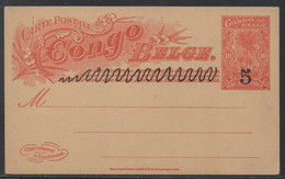 CONGO BELGE / ENTIER POSTAL 5/10 C. (ref LE4918) - 1884-1894