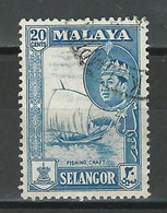 Selangor SG 135, Mi 96 O Used - Selangor