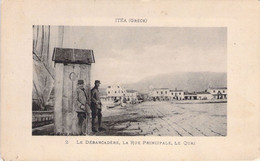 GRECE - ITEA - Le Débarcadère - La Rue Principale - Le Quai - Carte Postale Ancienne - Grecia