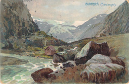 NORVEGE - BUARBRÄ - Hardanger - Illustration Non Signée - Maison Dans La Montagne - Carte Postale Ancienne - Norway