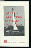 Bulletin De La Société Historique Et Scientifique Des Deux-sèvres Tome IV N° 1-2 - La Sépulture Sous Dalle De La Grosse - Auvergne