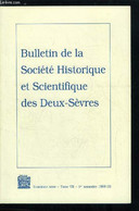 Bulletin De La Société Historique Et Scientifique Des Deux-sèvres Tome VII N° 1 - Le Souvenir D'Emile Brethé Par Jean Br - Auvergne