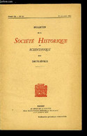 Bulletin De La Société Historique Et Scientifique Des Deux-sèvres Tome XII 2e Trimestre - Un Souvenir De La Révolution D - Auvergne