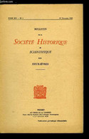 Bulletin De La Société Historique Et Scientifique Des Deux-sèvres Tome XIII 3e Trimestre - Vingt Deux Mois De Navigation - Auvergne