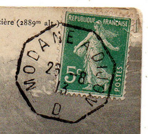 Poste Ferroviaire--très Beau Cachet Convoyeur " MODANE à DIJON--D " Du  26-8-13..sur CPA  ARGENTINE-73 - 1877-1920: Semi Modern Period