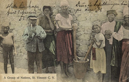 Cape Verde, SÃO VICENTE, Group Of Natives (1908) Postcard - Cape Verde