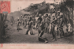 Nouvelle Caledonie - Canaques En Tenue De Guerre - Carte Postale Ancienne - - Nueva Caledonia