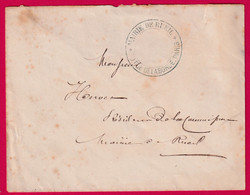 CACHET MAIRIE DE RUEIL 50 RUE DE LABORDE PARIS PENDANT LE SIEGE LETTRE COVER - Oorlog 1870