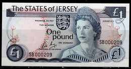 JERSEY 1976/88 BANKNOTES ELISABETH II ONE POUND UNC !! - Jersey