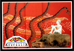 (4 Oø 20) Australia - QLD - Brisbane - World Expo 88 (aboriginal Painting - Snake) - Brisbane