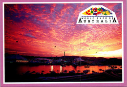 (4 Oø 20) Australia - QLD - Brisbane - World Expo 88 (at Dusk) - Brisbane