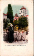 California Mission Santa Barbara The Garden Private Mailing Card - Santa Barbara