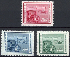 China Taiwan 1956 The 75th Anniversary Of Railway Service Stamps 3v MNH - Nuevos