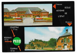 PECQ HAINAUT BELGIQUE - ECOLE MOYENNE DE L ETAT, INTERNAT ET EXTERNAT - PHOTO DONAT A COURTRAI BELGIQUE - Pecq