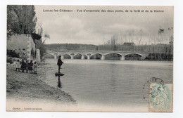 86 VIENNE - LUSSAC LES CHATEAUX Vue D'ensemble Des Deux Ponts... - Lussac Les Chateaux