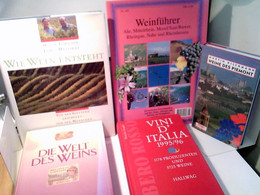 Konvolut: 5 Diverse Bände Alles über Wein. Wissenswertes Und Nützliches /Lexika. - Eten & Drinken