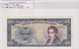 CILE 100 ESCUDOS 1962-75 P141 - Chile