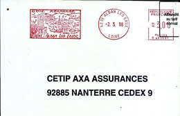 Lettre EMA Alcatel R 1998   Cote Roannaise Fontaine Industrie Metier  42 St Alban Les Eaux A87/28 - Kuurwezen