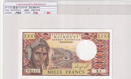 GIBUTI 1000 FRANCS 1988 P37B - Dschibuti