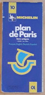 PLAN DE PARIS MICHELIN N° 10 AU 1/10 000 ème  De 1m X 1,30m - Europe