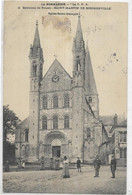 D 76.  SAINT MARTIN DE BOSCHERVILLE.  EGLISE SAINT GEORGES. CARTE ECRITE AN 1905 - Saint-Martin-de-Boscherville