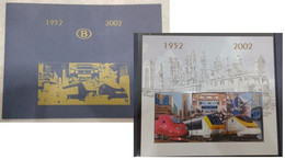 Belgium 2002 Passenger Locomotives Belgian Railway Post 50 Ann Limited Edition Block In Booklet - 1996-2013 Labels [TRV]