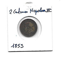 2 CENTIMES NAPOLEON III DE 1855 - 2 Centimes
