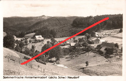 AK Hinterhermsdorf Neudorf A Sebnitz Saupsdorf Ottendorf Nixdorf Hinterdaubitz Khaa Kirnitzschtal Sächsische Schweiz DDR - Hinterhermsdorf