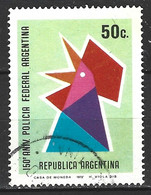 ARGENTINE. N°939 Oblitéré De 1972. Emblème De La Police. - Police - Gendarmerie
