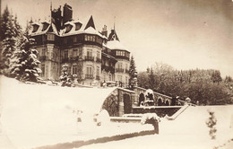 Les Avenières * Carte Photo 1924 * Château Du Village En Hiver , Sous La Neige - Les Avenières