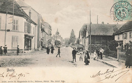 Delle * 1905 * Une Rue * Enfants Villageois * Frontière Suisse Schweiz - Delle