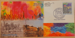 INDIA 2017 Ganga Mela / Holi Mela Festival KANPUR Special Cover As Per Scan - Lettres & Documents