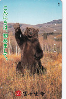 TARJETA DE JAPON DE UN OSO (BEAR) - Otros & Sin Clasificación