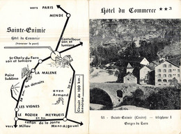 Ste énimie * Hôtel Du Commerce Ch. FABRE Tel.2 * Carte Double - Sonstige & Ohne Zuordnung