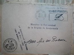 O 13   Lettre Ou Carte Postale En Fm Génie Marseillle - Militärische Luftpost