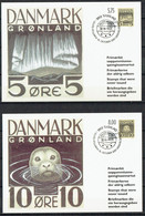 Greenland 2001. Stamps That Were Never Issued. Michel 371 - 373  Maxi Cards. - Maximumkaarten