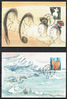 Greenland 2003. Greenlandic Heritage Site Michel  400 - 401 Maxi Cards. - Cartas Máxima