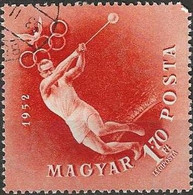 HUNGARY 1952 15th Olympic Games, Helsinki - 1fo.70, Hammer Throwing (air) FU - Gebraucht